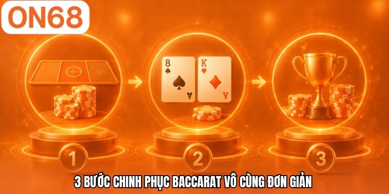 3 bước chinh phục baccarat vô cùng đơn giản